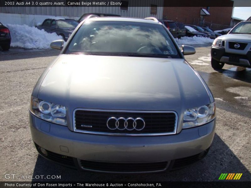 Canvas Beige Metallic / Ebony 2003 Audi A4 3.0 quattro Avant