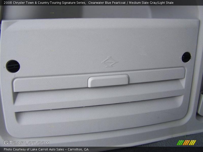 Clearwater Blue Pearlcoat / Medium Slate Gray/Light Shale 2008 Chrysler Town & Country Touring Signature Series