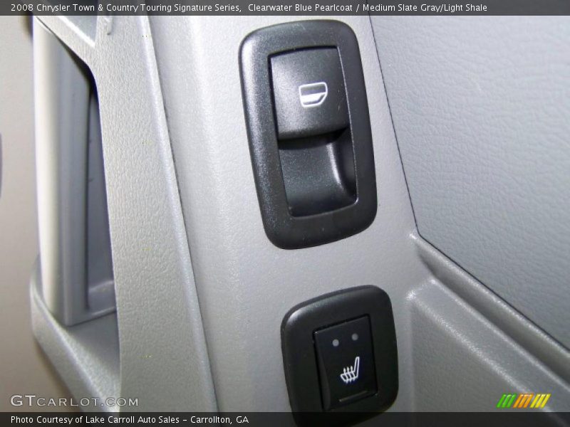 Clearwater Blue Pearlcoat / Medium Slate Gray/Light Shale 2008 Chrysler Town & Country Touring Signature Series