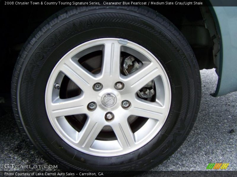 Clearwater Blue Pearlcoat / Medium Slate Gray/Light Shale 2008 Chrysler Town & Country Touring Signature Series