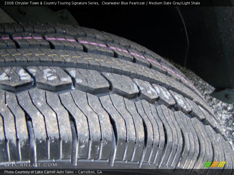 Clearwater Blue Pearlcoat / Medium Slate Gray/Light Shale 2008 Chrysler Town & Country Touring Signature Series