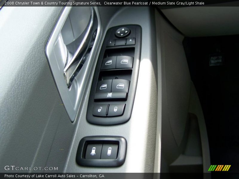 Clearwater Blue Pearlcoat / Medium Slate Gray/Light Shale 2008 Chrysler Town & Country Touring Signature Series