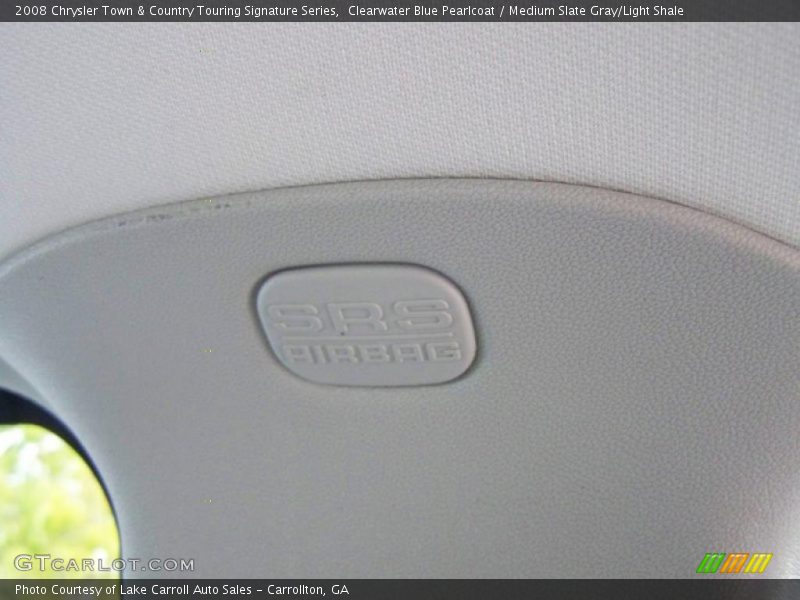 Clearwater Blue Pearlcoat / Medium Slate Gray/Light Shale 2008 Chrysler Town & Country Touring Signature Series