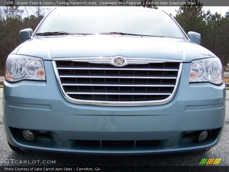 Clearwater Blue Pearlcoat / Medium Slate Gray/Light Shale 2008 Chrysler Town & Country Touring Signature Series