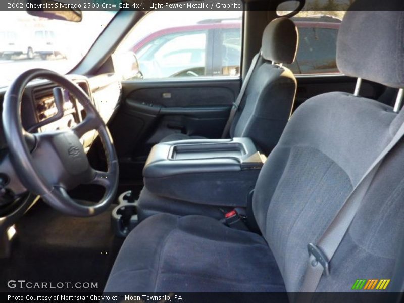 Light Pewter Metallic / Graphite 2002 Chevrolet Silverado 2500 Crew Cab 4x4