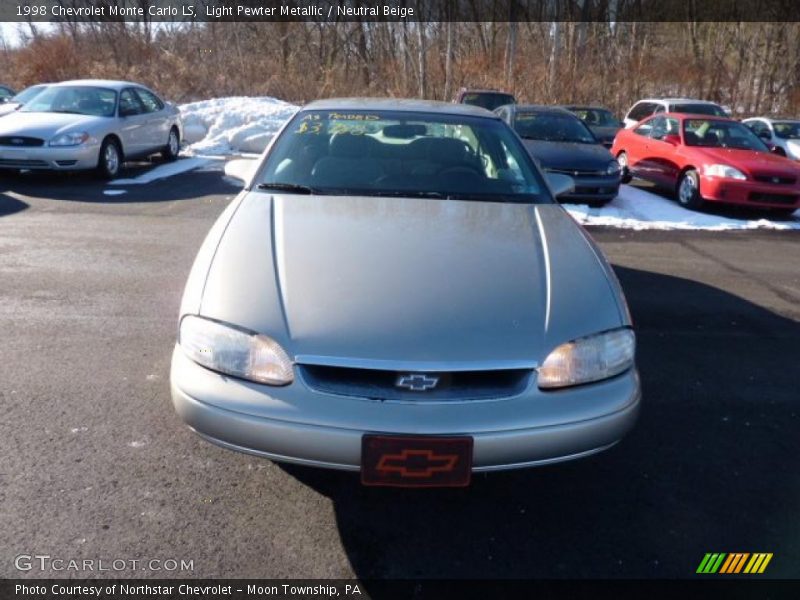 Light Pewter Metallic / Neutral Beige 1998 Chevrolet Monte Carlo LS
