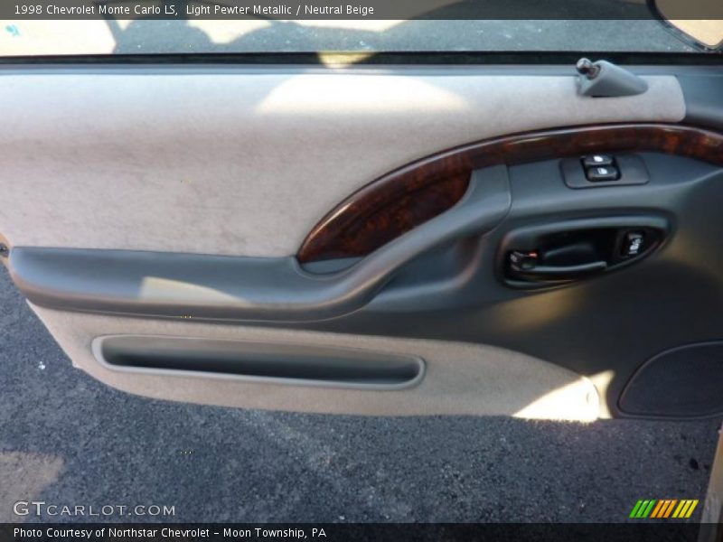 Light Pewter Metallic / Neutral Beige 1998 Chevrolet Monte Carlo LS