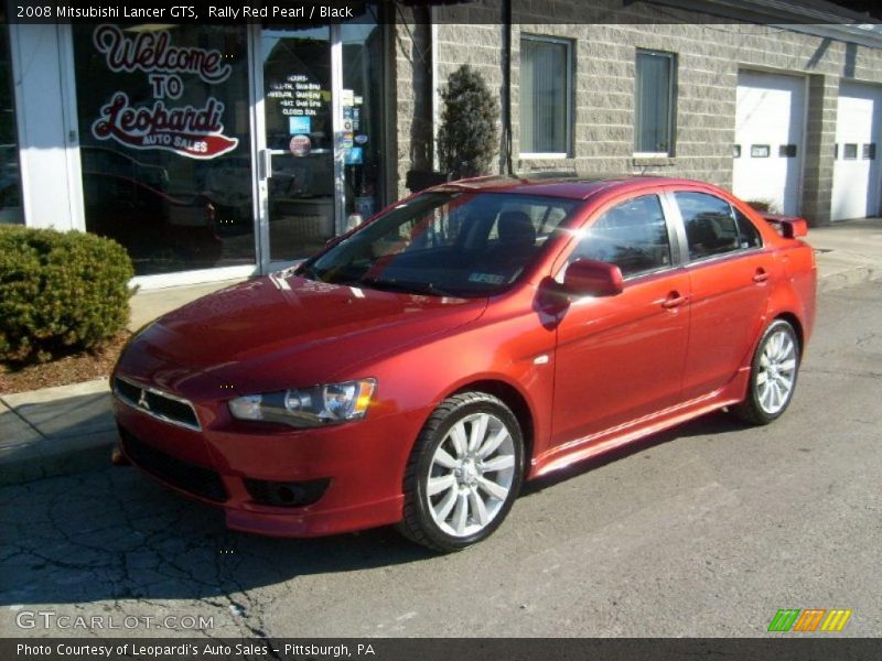 Rally Red Pearl / Black 2008 Mitsubishi Lancer GTS
