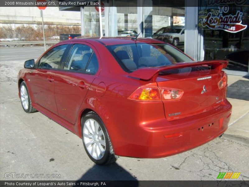 Rally Red Pearl / Black 2008 Mitsubishi Lancer GTS