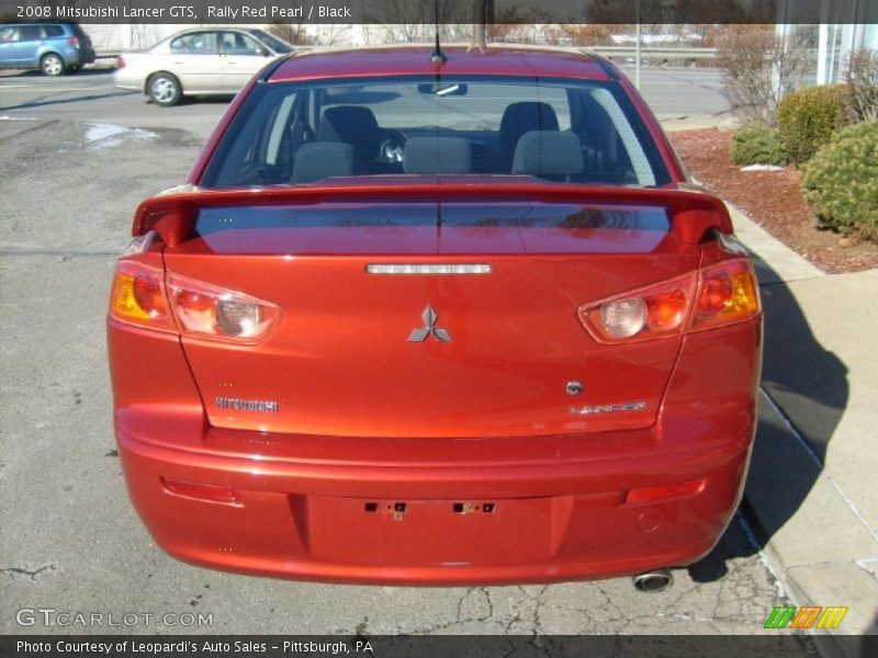 Rally Red Pearl / Black 2008 Mitsubishi Lancer GTS