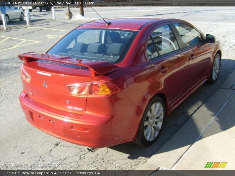 Rally Red Pearl / Black 2008 Mitsubishi Lancer GTS