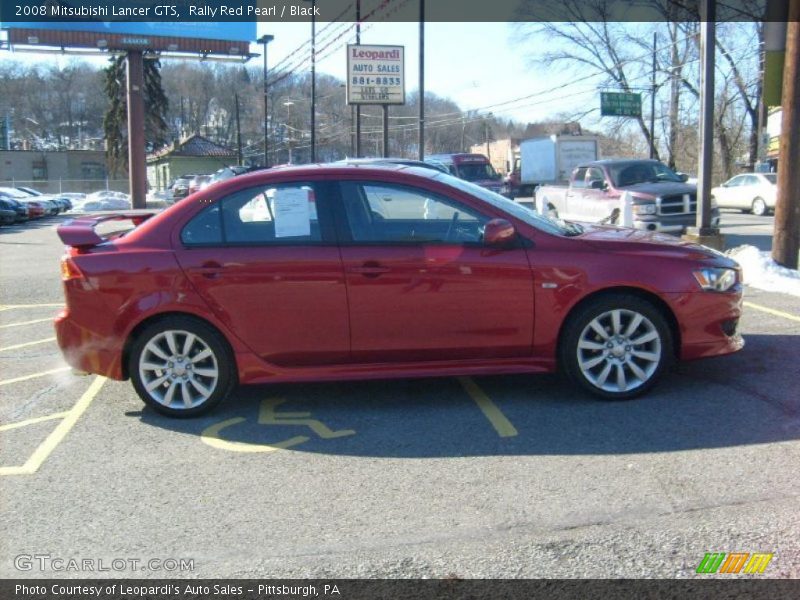Rally Red Pearl / Black 2008 Mitsubishi Lancer GTS