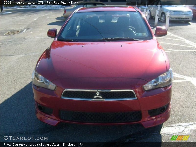 Rally Red Pearl / Black 2008 Mitsubishi Lancer GTS