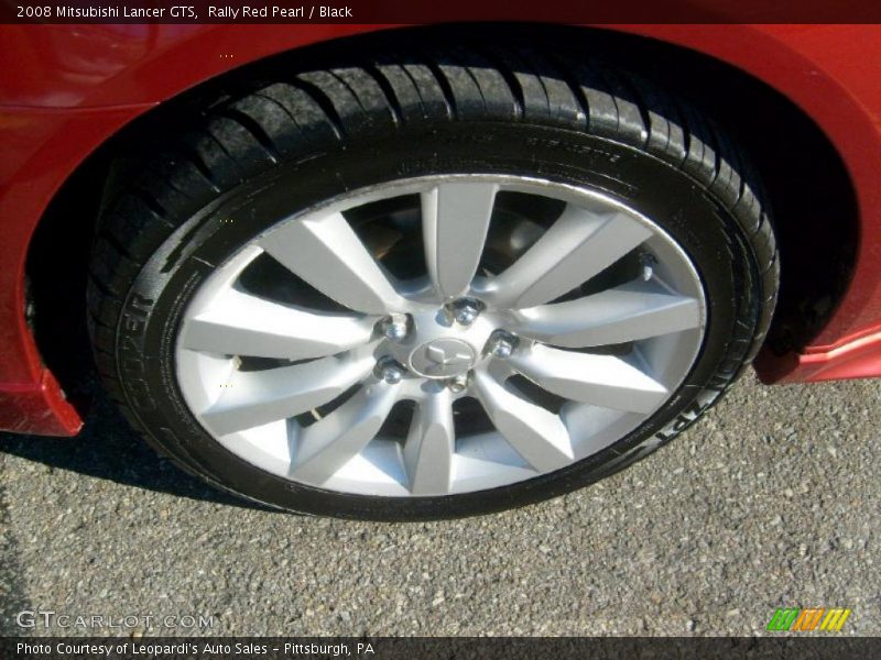 Rally Red Pearl / Black 2008 Mitsubishi Lancer GTS