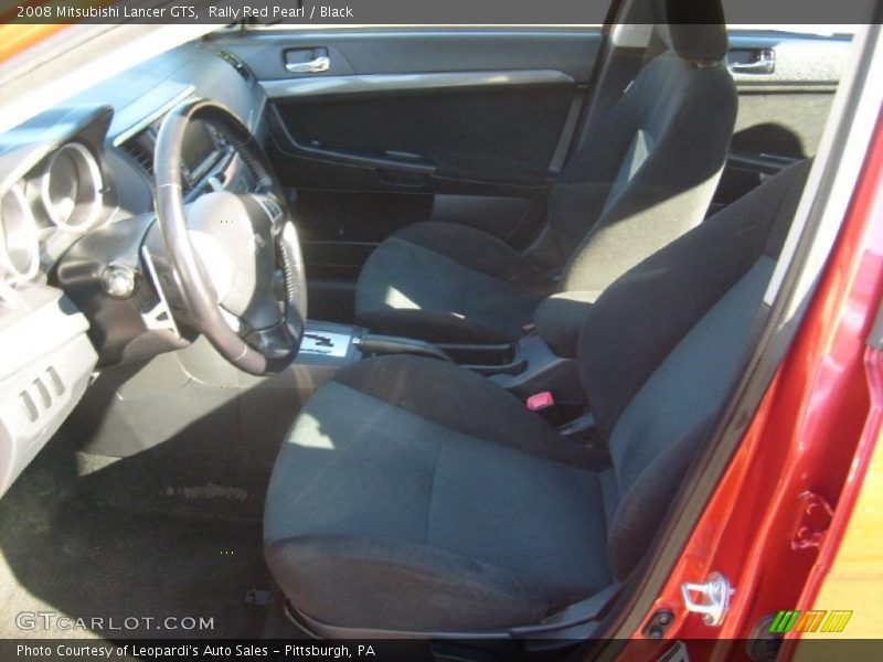 Rally Red Pearl / Black 2008 Mitsubishi Lancer GTS