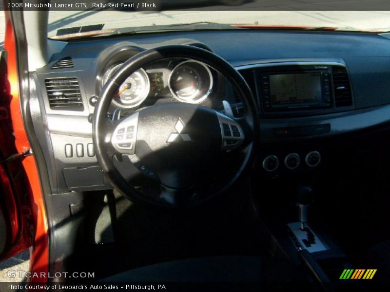 Rally Red Pearl / Black 2008 Mitsubishi Lancer GTS