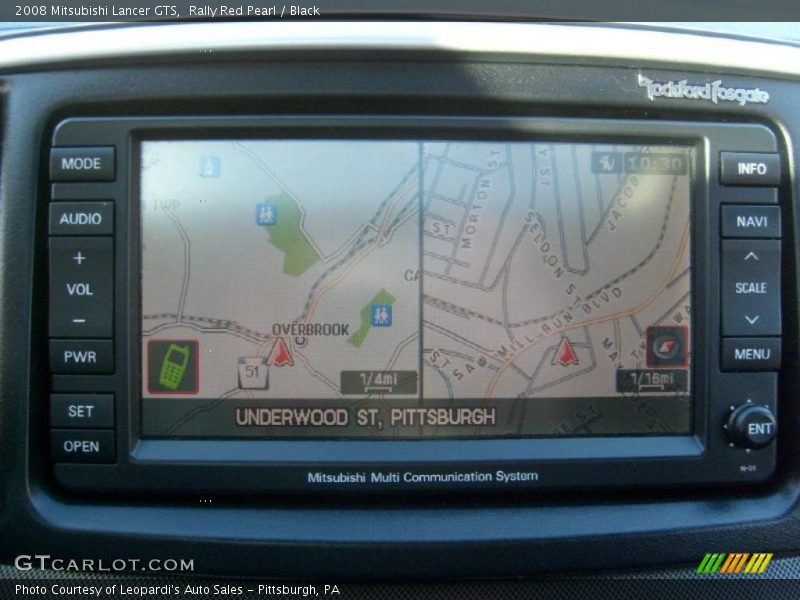 Rally Red Pearl / Black 2008 Mitsubishi Lancer GTS