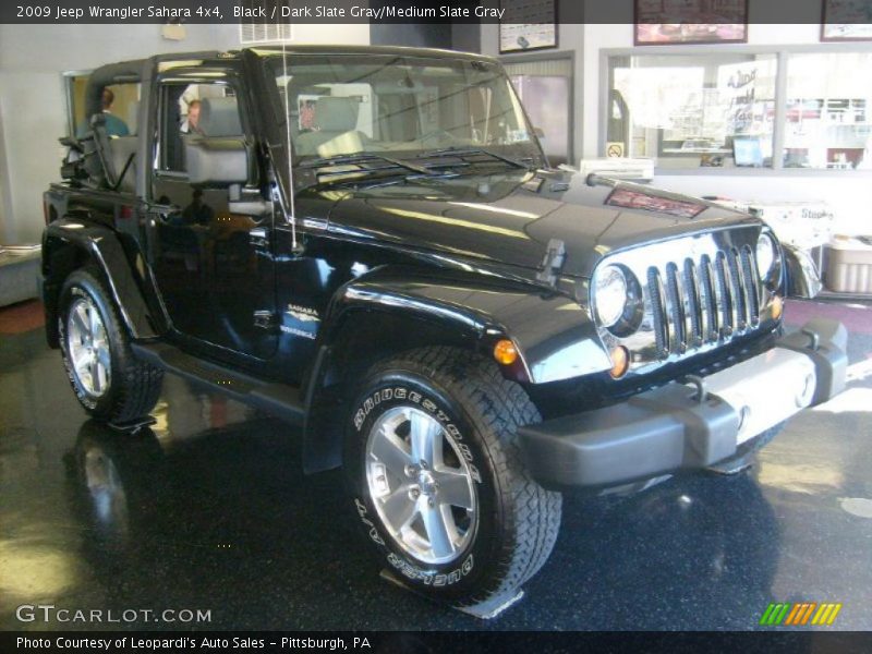 Black / Dark Slate Gray/Medium Slate Gray 2009 Jeep Wrangler Sahara 4x4