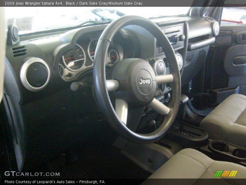 Black / Dark Slate Gray/Medium Slate Gray 2009 Jeep Wrangler Sahara 4x4