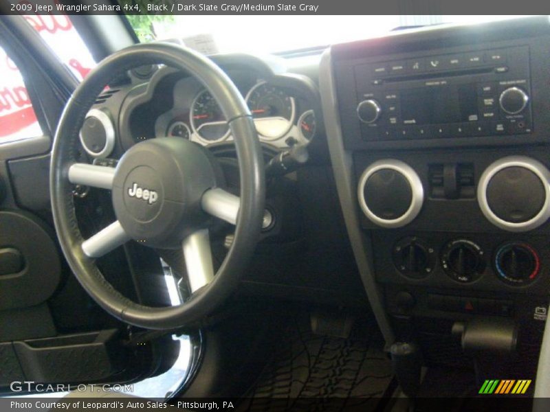 Black / Dark Slate Gray/Medium Slate Gray 2009 Jeep Wrangler Sahara 4x4