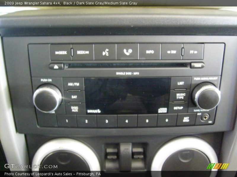 Black / Dark Slate Gray/Medium Slate Gray 2009 Jeep Wrangler Sahara 4x4