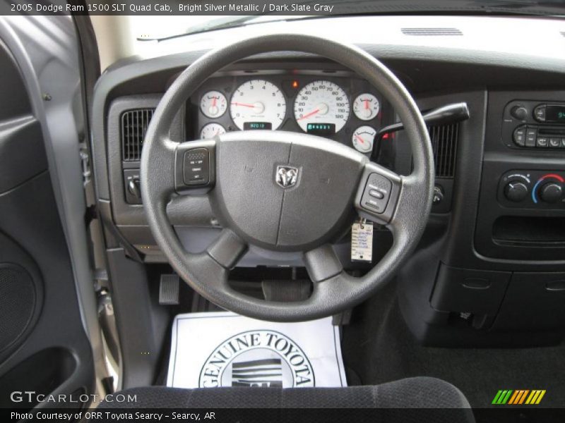 Bright Silver Metallic / Dark Slate Gray 2005 Dodge Ram 1500 SLT Quad Cab
