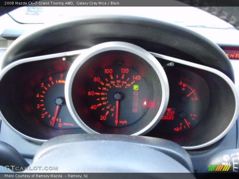 Galaxy Gray Mica / Black 2008 Mazda CX-7 Grand Touring AWD