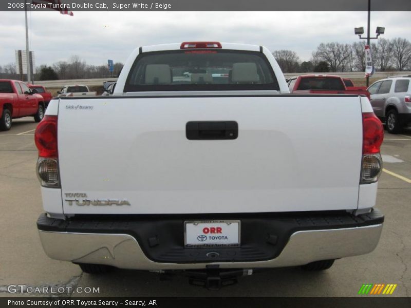 Super White / Beige 2008 Toyota Tundra Double Cab