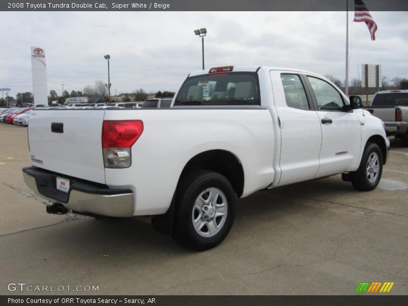 Super White / Beige 2008 Toyota Tundra Double Cab