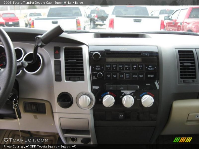 Super White / Beige 2008 Toyota Tundra Double Cab