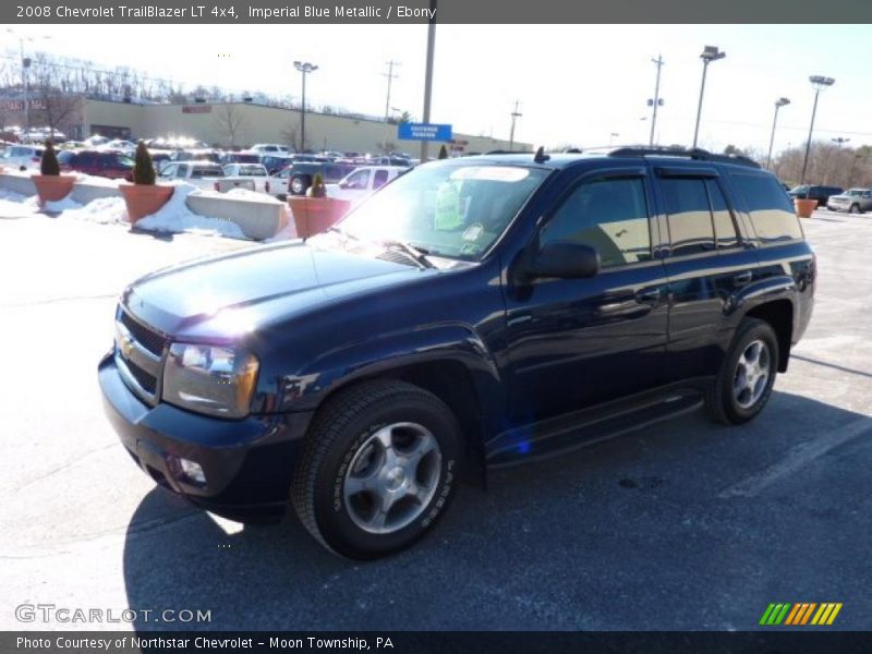 Imperial Blue Metallic / Ebony 2008 Chevrolet TrailBlazer LT 4x4