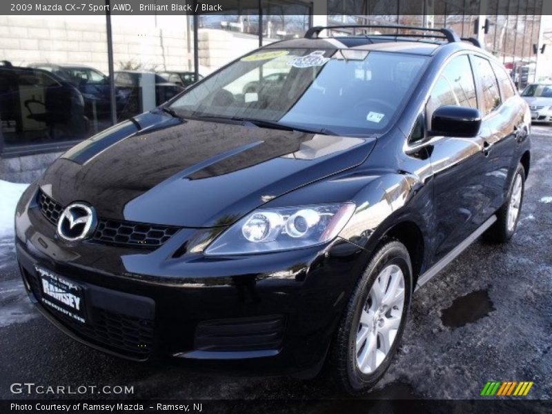 Brilliant Black / Black 2009 Mazda CX-7 Sport AWD