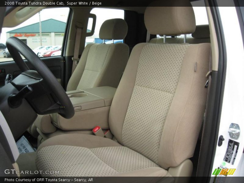 Super White / Beige 2008 Toyota Tundra Double Cab