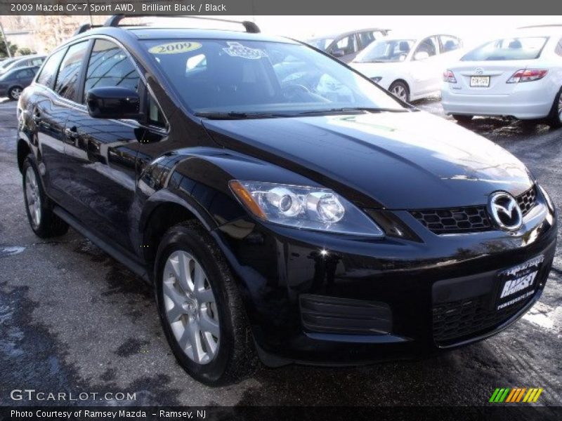 Brilliant Black / Black 2009 Mazda CX-7 Sport AWD