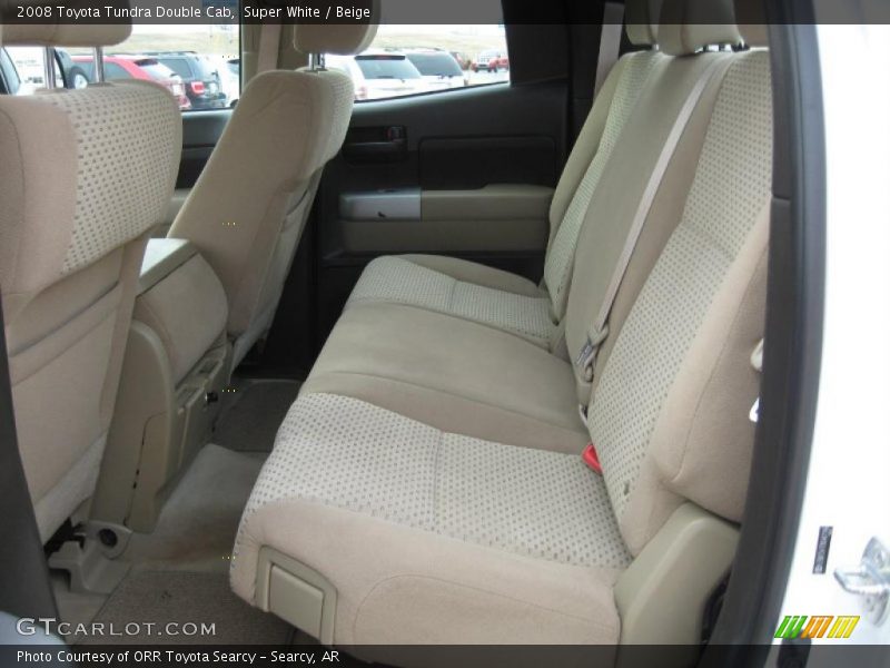 Super White / Beige 2008 Toyota Tundra Double Cab