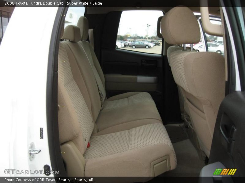 Super White / Beige 2008 Toyota Tundra Double Cab