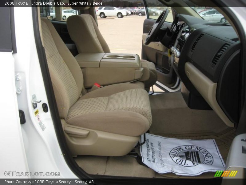Super White / Beige 2008 Toyota Tundra Double Cab