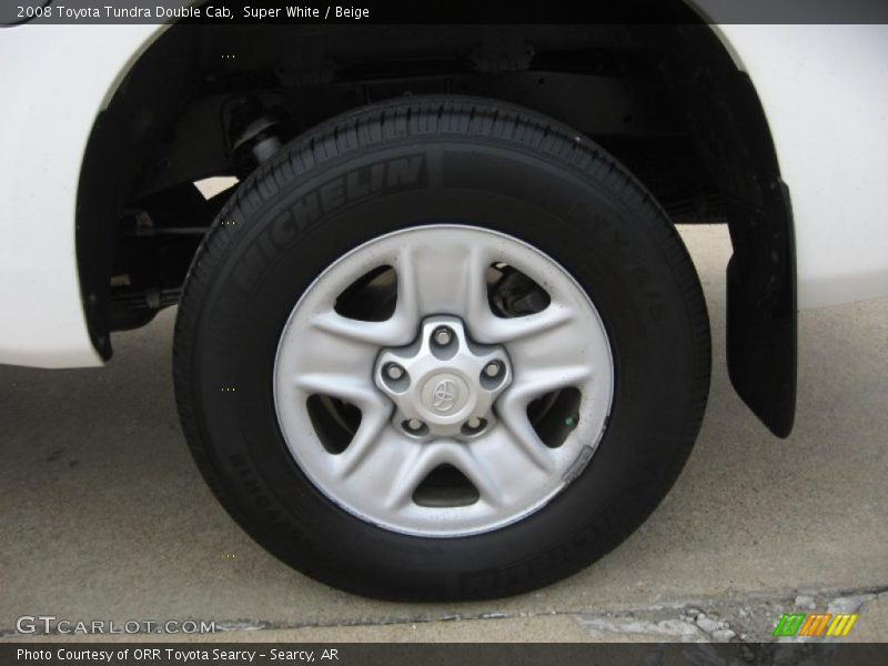 Super White / Beige 2008 Toyota Tundra Double Cab