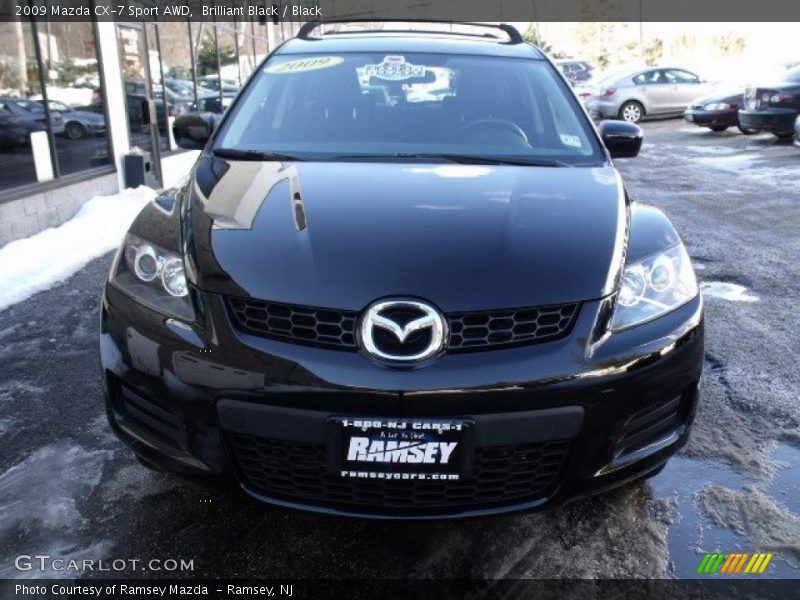 Brilliant Black / Black 2009 Mazda CX-7 Sport AWD