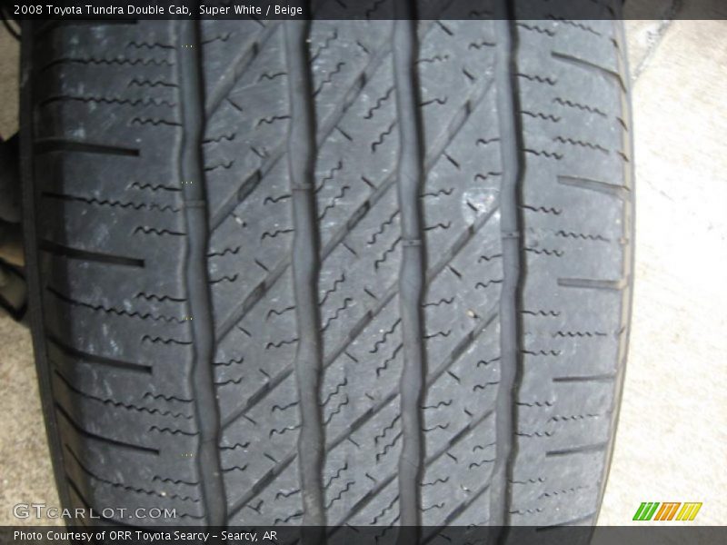 Super White / Beige 2008 Toyota Tundra Double Cab