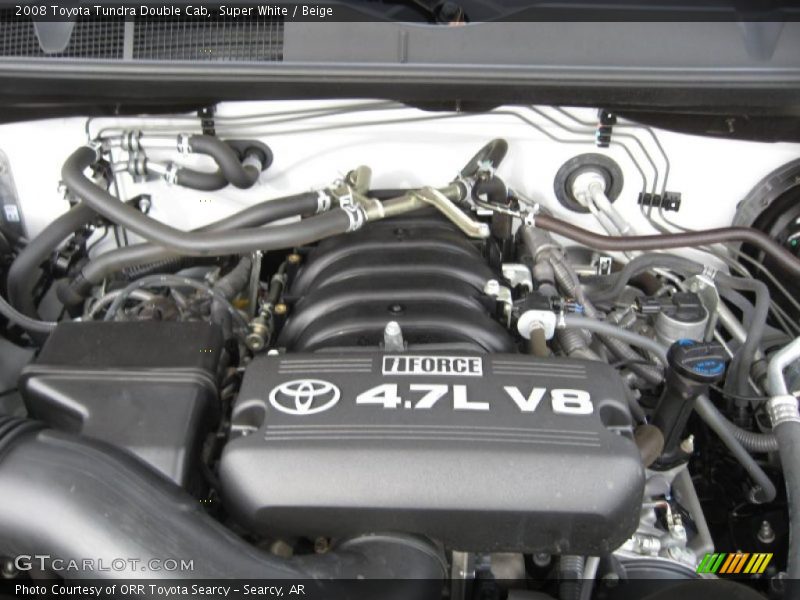 Super White / Beige 2008 Toyota Tundra Double Cab