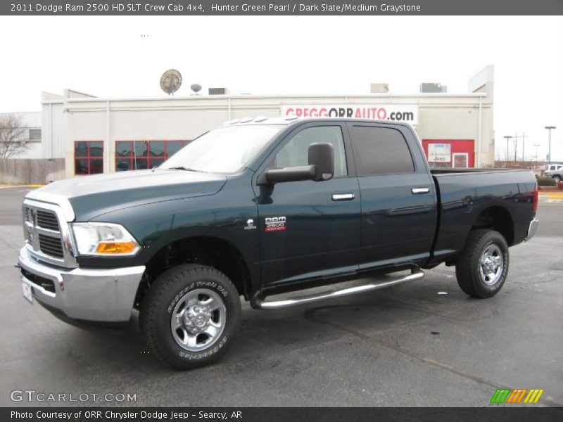 Hunter Green Pearl / Dark Slate/Medium Graystone 2011 Dodge Ram 2500 HD SLT Crew Cab 4x4