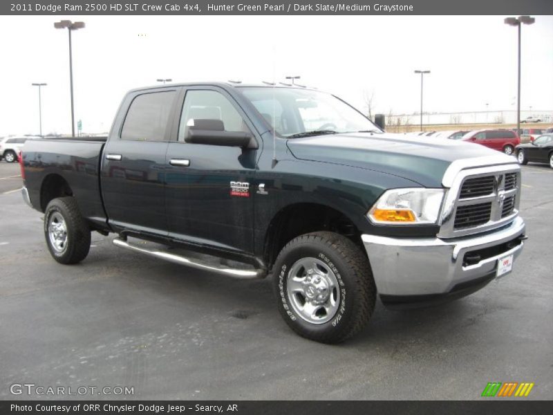 Hunter Green Pearl / Dark Slate/Medium Graystone 2011 Dodge Ram 2500 HD SLT Crew Cab 4x4
