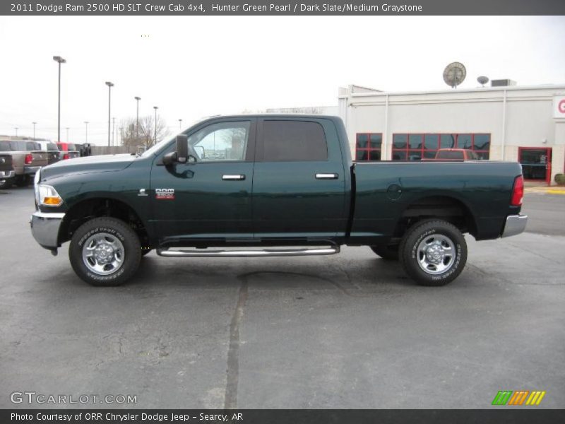 Hunter Green Pearl / Dark Slate/Medium Graystone 2011 Dodge Ram 2500 HD SLT Crew Cab 4x4