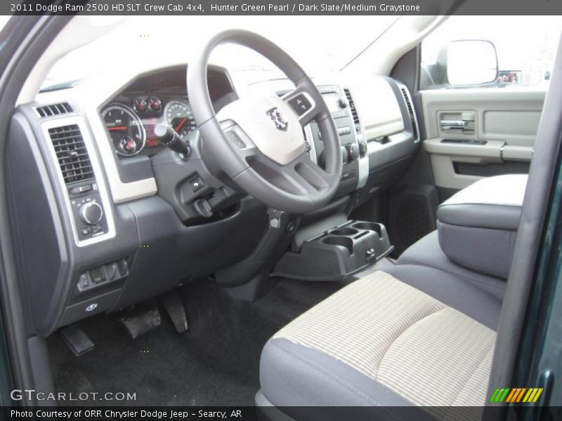 Hunter Green Pearl / Dark Slate/Medium Graystone 2011 Dodge Ram 2500 HD SLT Crew Cab 4x4