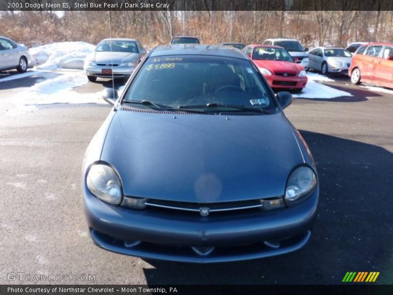 Steel Blue Pearl / Dark Slate Gray 2001 Dodge Neon ES