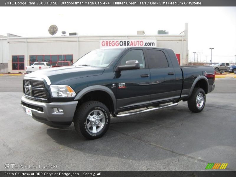 Hunter Green Pearl / Dark Slate/Medium Graystone 2011 Dodge Ram 2500 HD SLT Outdoorsman Mega Cab 4x4