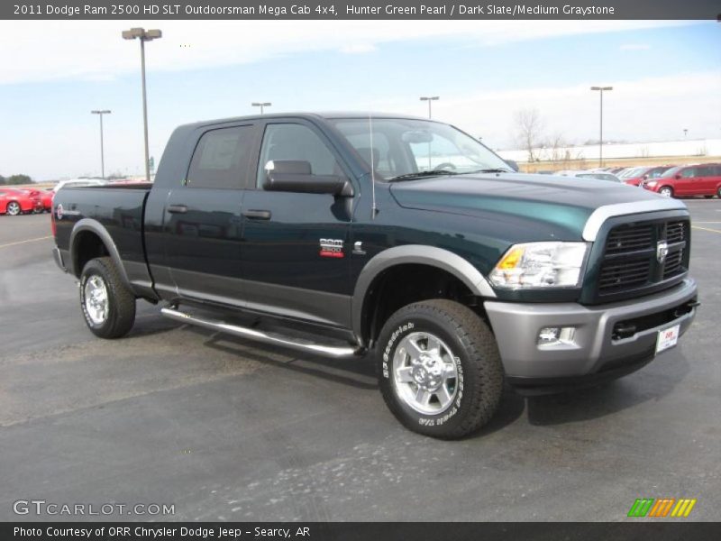 Front 3/4 View of 2011 Ram 2500 HD SLT Outdoorsman Mega Cab 4x4