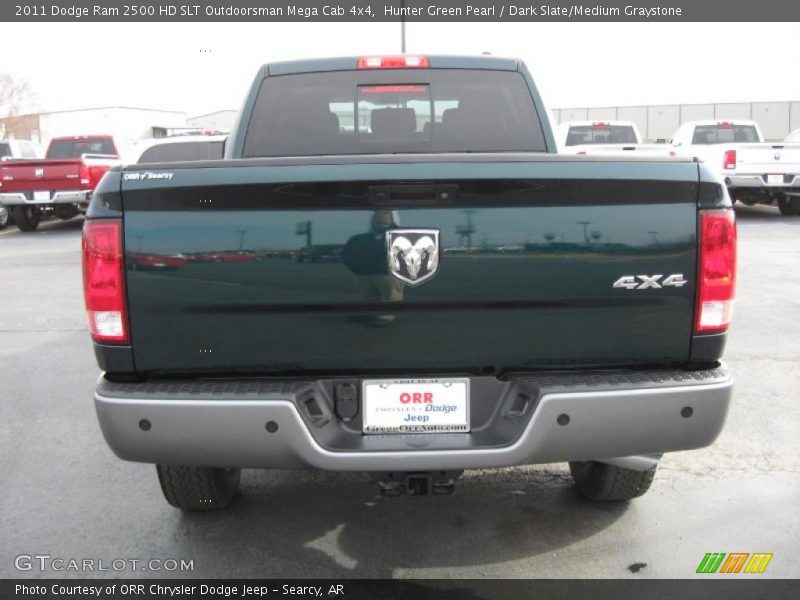 Hunter Green Pearl / Dark Slate/Medium Graystone 2011 Dodge Ram 2500 HD SLT Outdoorsman Mega Cab 4x4