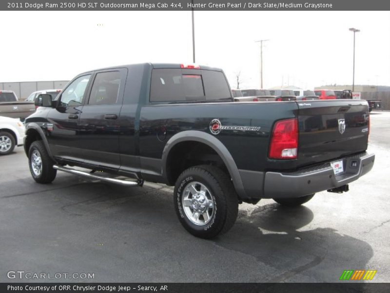 Hunter Green Pearl / Dark Slate/Medium Graystone 2011 Dodge Ram 2500 HD SLT Outdoorsman Mega Cab 4x4